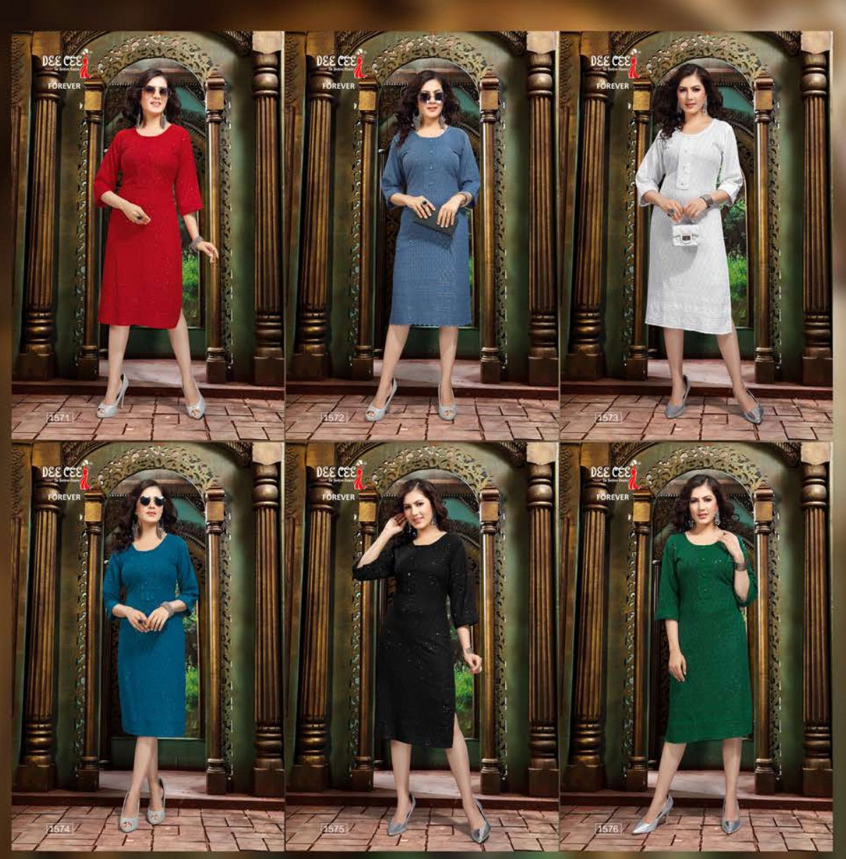 Forever 1571 Fancy Stylish Ethnic Wear Rayon Designer Kurti Collection